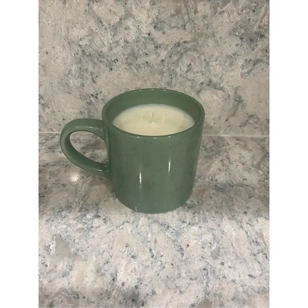 Vanilla Green Mug Candle